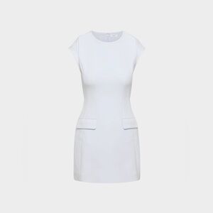 Aritzia Babaton FigureKnit Priestly Dress - White